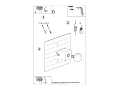 Sollux Lighting Lámparas de pared Zxina industrial de concreto - 1 fuentes luminosas 3000K - L.10 x A.10 cm - Gris Best