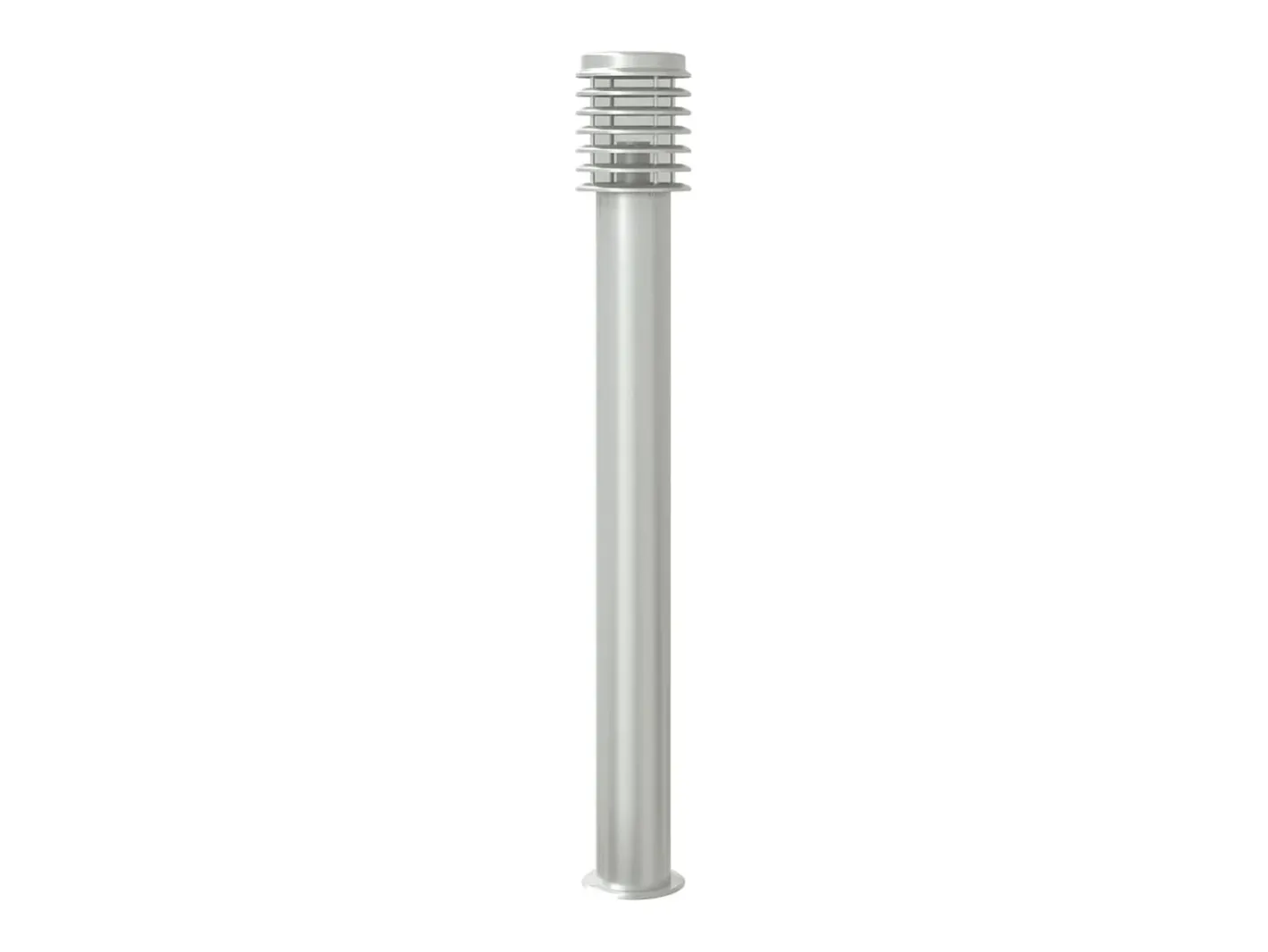 Helloshop26 Lámparas de pie de exterior plateadas de 3 piezas 110 cm acero inoxidable Plata 02_0042556 Gris New