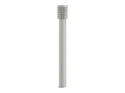 Helloshop26 Lámparas de pie de exterior plateadas de 3 piezas 110 cm acero inoxidable Plata 02_0042556 Gris New