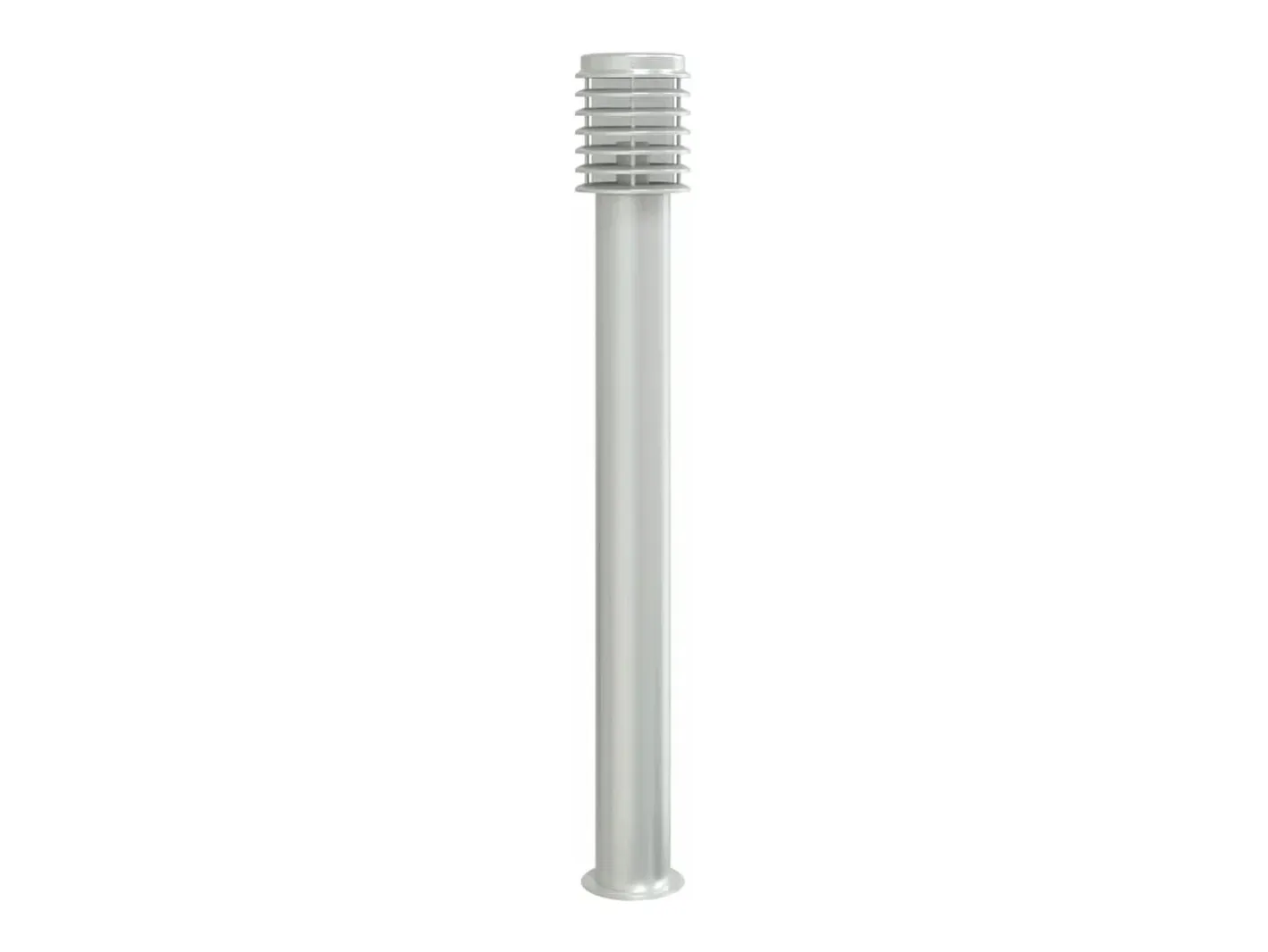 Helloshop26 Lámparas de pie de exterior plateadas de 3 piezas 110 cm acero inoxidable Plata 02_0042556 Gris New
