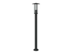 Best Helloshop26 Lámparas de pie de exterior 3 piezas 100 cm acero inoxidable negro 02_0042545 Gris