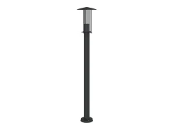 Best Helloshop26 Lámparas de pie de exterior 3 piezas 100 cm acero inoxidable negro 02_0042545 Gris