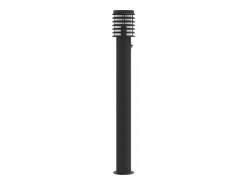 Lámparas de suelo exterior con sensor 3 uds acero 110 cm ES145888 Negro Clearance