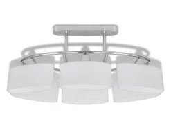 Lámparas de techo 4 uds con pantalla de cristal elipsoidal E14 ES537994 Blanco Hot