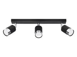 Sale Sollux Lighting Lámparas de techo Alvor moderno de acero - 3 fuentes luminosas 3000K - L.45 x A.18 cm - /cromo Negro