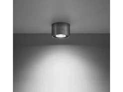 Sollux Lighting Lámparas de techo Blaze industrial de concreto - 1 fuentes luminosas 4000K - L.14 x A.9 cm - Gris Outlet