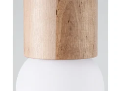 Clearance Sollux Lighting Lámparas De Techo Boomo Moderno De Madera - 1 Fuentes Luminosas - L.12 X A.23 Cm - Madera Natural Color natural claro