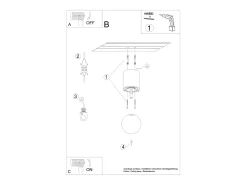 Clearance Sollux Lighting Lámparas De Techo Boomo Moderno De Madera - 1 Fuentes Luminosas - L.12 X A.23 Cm - Madera Natural Color natural claro