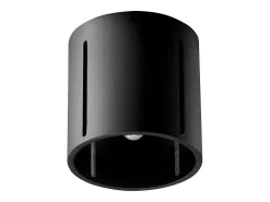 Sollux Lighting Lámparas de techo Brich moderno de aluminio - 1 fuentes luminosas 4000K - L.10 x A.10 cm - Negro Outlet