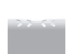 Sollux Lighting Lámparas de techo Briix moderno de acero - 4 fuentes luminosas 3000K - L.80 x A.16 cm - Blanco Outlet