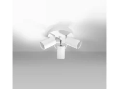 Sollux Lighting Plafón-Lámparas de techo Briix moderno de acero - 3 fuentes luminosas 3000K - L.20 x A.18 cm - Blanco