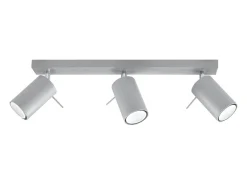 Sollux Lighting Lámparas de techo Briix moderno de acero - 3 fuentes luminosas 4000K - L.45 x A.16 cm - Gris New