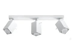 Sollux Lighting Plafón-Lámparas de techo Briow moderno de acero - 3 fuentes luminosas 4000K - L.45 x A.16 cm - Blanco