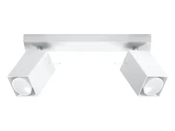 Sollux Lighting Lámparas de techo Briow moderno de acero - 2 fuentes luminosas 4000K - L.30 x A.16 cm - Blanco Sale