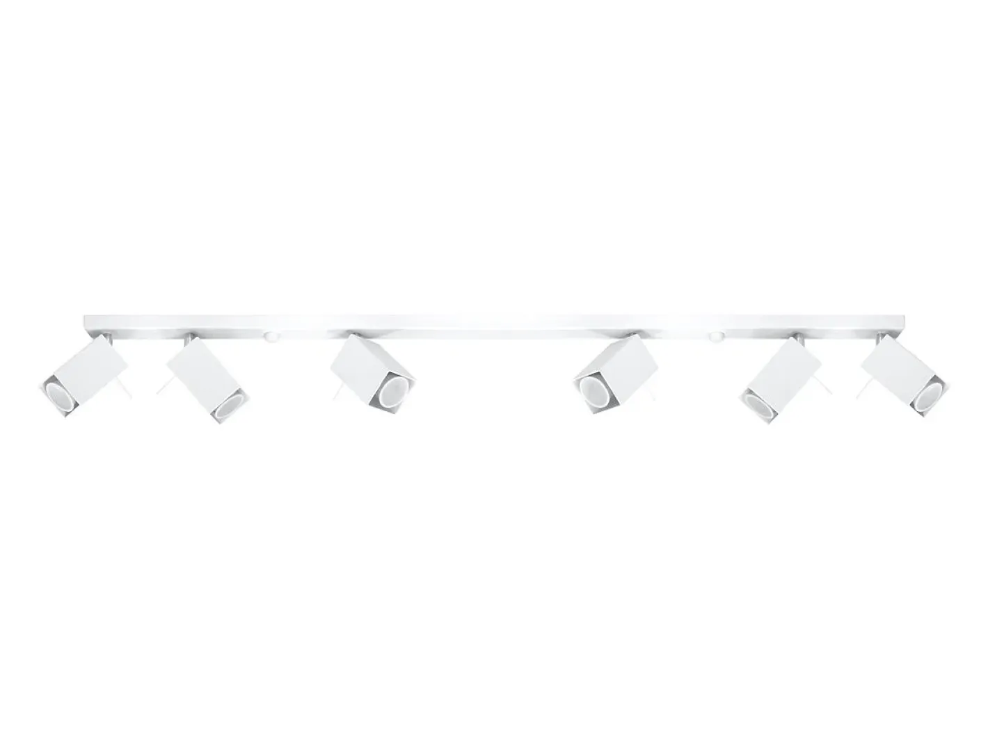 Online Sollux Lighting Lámparas de techo Briow moderno de acero - 6 fuentes luminosas 4000K - L.118 x A.16 cm - Blanco