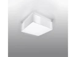 Outlet Sollux Lighting Lámparas de techo Care minimalista de CLORURO DE POLIVINILO - 1 fuentes luminosas 3000K - L.25 x A.11 cm - Blanco