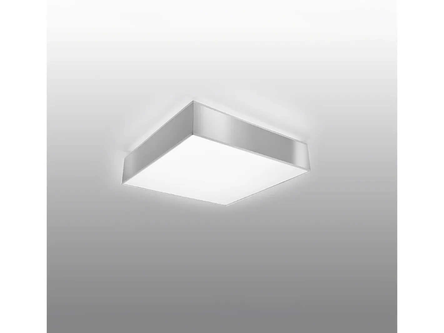Sollux Lighting Plafón-Lámparas de techo Care minimalista de CLORURO DE POLIVINILO - 1 fuentes luminosas 3000K - L.25 x A.11 cm - Gris