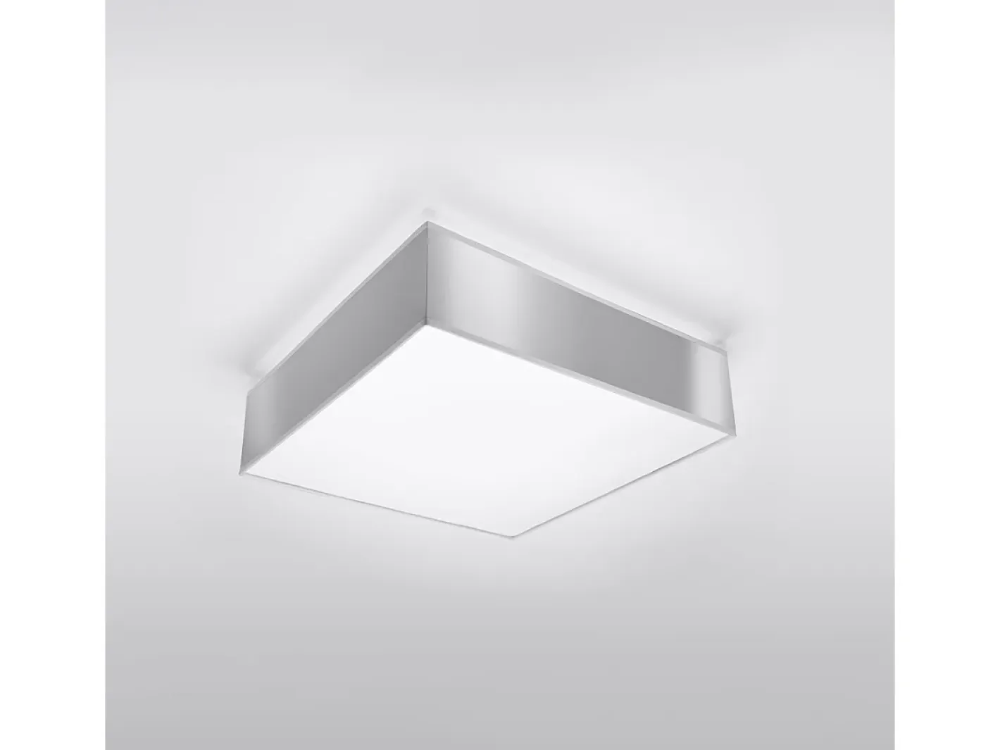 Sollux Lighting Plafón-Lámparas de techo Care minimalista de CLORURO DE POLIVINILO - 2 fuentes luminosas 3000K - L.35 x A.11 cm - Gris