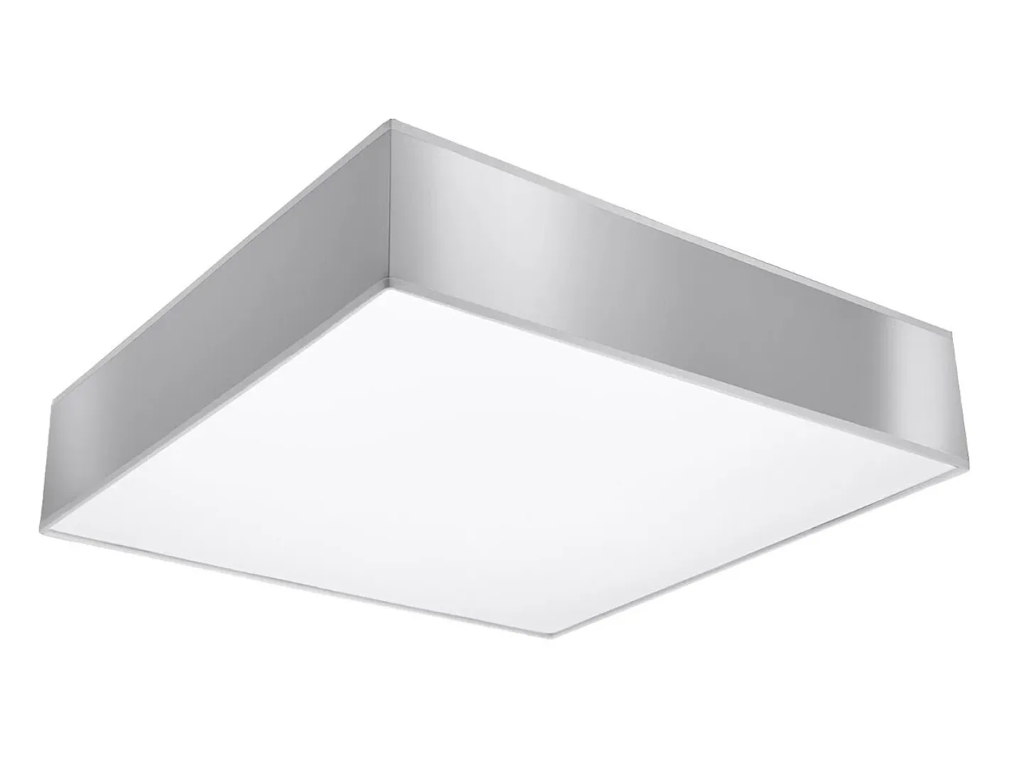Sollux Lighting Plafón-Lámparas de techo Care minimalista de CLORURO DE POLIVINILO - 3 fuentes luminosas 4000K - L.45 x A.11 cm - Gris