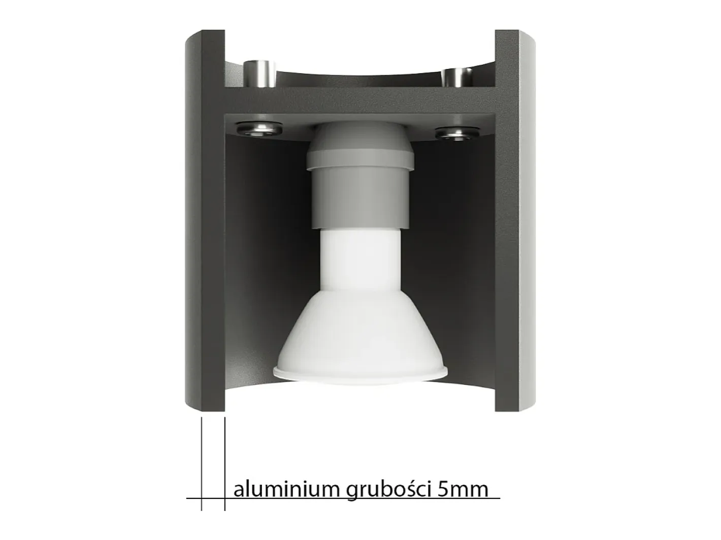 Best Sollux Lighting Lámparas de techo Celeris moderno de aluminio - 2 fuentes luminosas 4000K - L.26 x A.12 cm - Negro