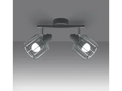 Sollux Lighting Lámparas de techo Celubi moderno de acero - 2 fuentes luminosas 4000K - L.27 x A.19 cm - Blanco
