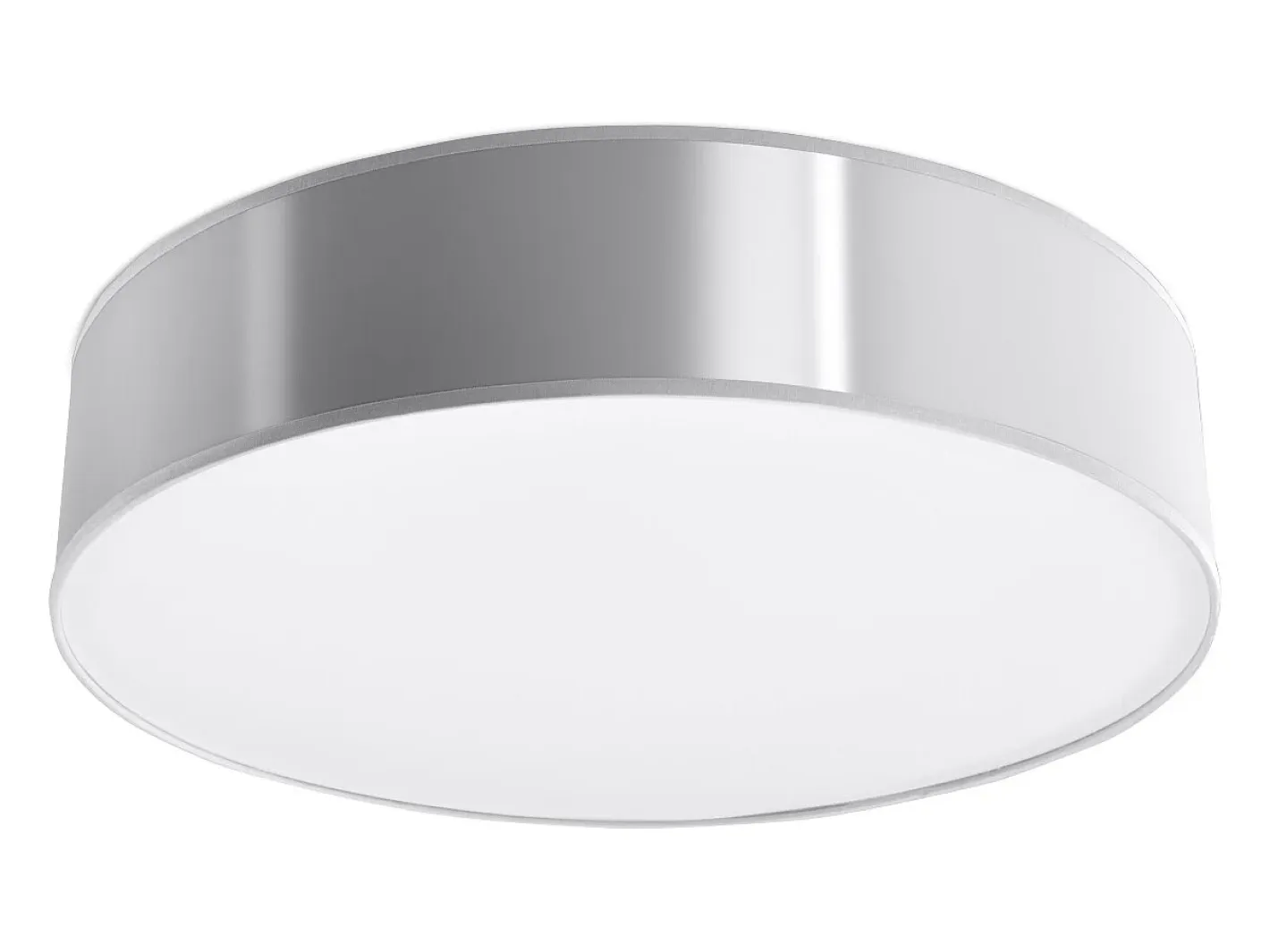 Sollux Lighting Lámparas de techo Cercle minimalista de CLORURO DE POLIVINILO - 3 fuentes luminosas 3000K - L.45 x A.11 cm - Gris Discount
