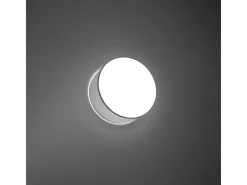 Sollux Lighting Plafón-Lámparas de techo Cercle minimalista de CLORURO DE POLIVINILO - 1 fuentes luminosas 4000K - L.25 x A.11 cm - Gris