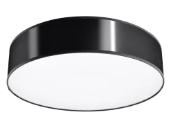 Sollux Lighting Lámparas de techo Cercle minimalista de CLORURO DE POLIVINILO - 4 fuentes luminosas 3000K - L.55 x A.11 cm - Negro Sale