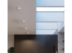 Sollux Lighting Lámparas De Techo Dio Minimalista De Aluminio - 9 Fuentes Luminosas - L.10 X A.5,7 Cm - Blanco New