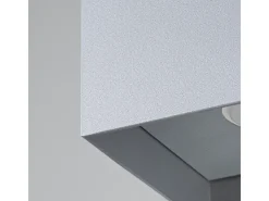 Sollux Lighting Plafón-Lámparas De Techo Hati Minimalista De Aluminio - 1 Fuentes Luminosas - L.10 X A.10 Cm - Gris