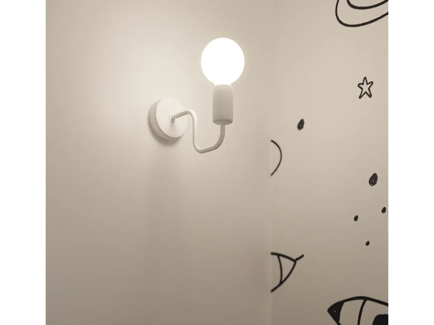 Sollux Lighting Plafón-Lámparas de techo Infinix industrial de acero - 4 fuentes luminosas 3000K - L.78 x A.15,5 cm - Blanco