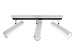 Sollux Lighting Lámparas de techo Invicta moderno de acero - 3 fuentes luminosas 4000K - L.45 x A.20 cm - Blanco