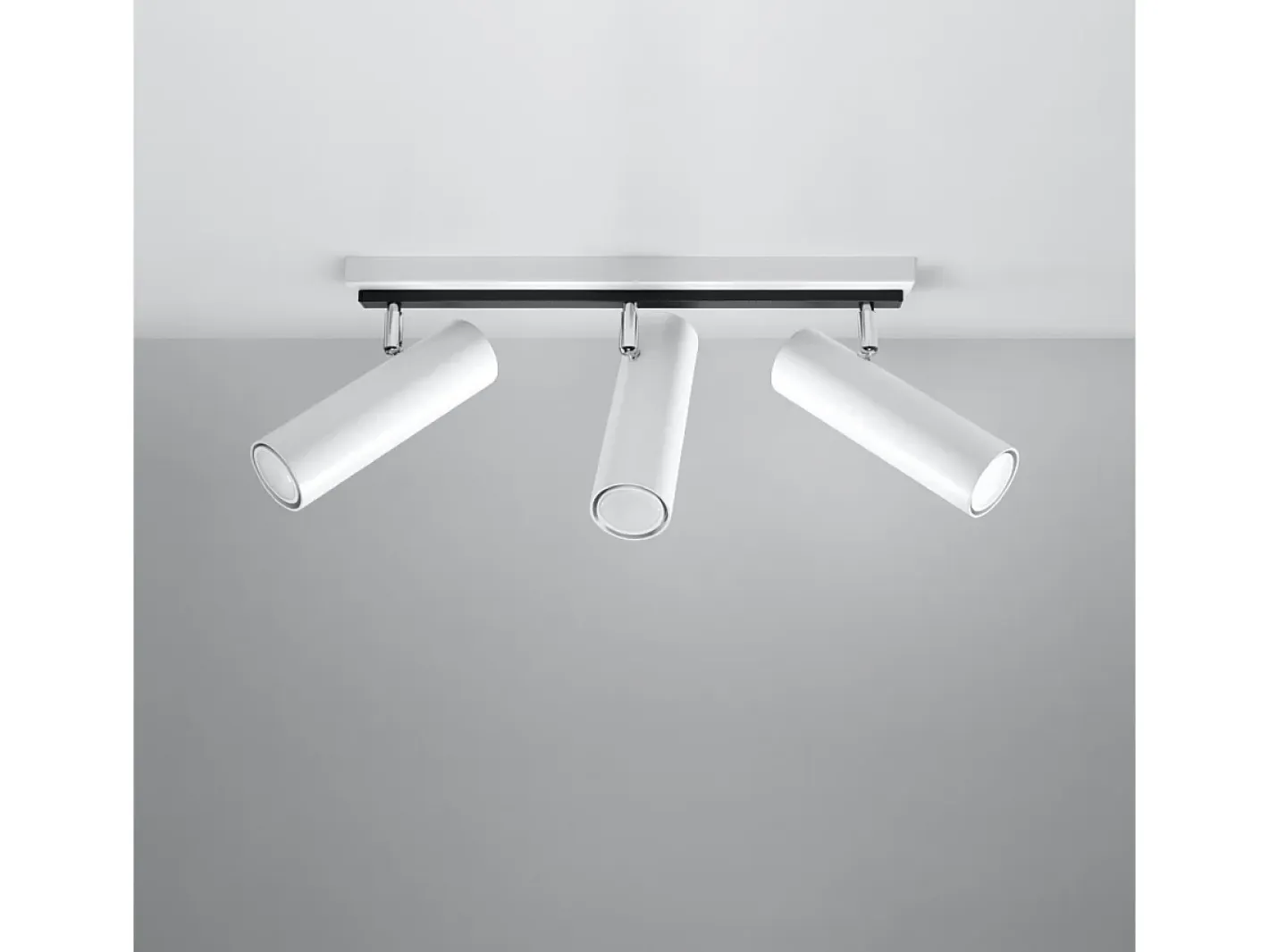 Sollux Lighting Lámparas de techo Invicta moderno de acero - 3 fuentes luminosas 3000K - L.45 x A.20 cm - Blanco Hot
