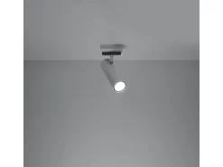 Sollux Lighting Lámparas de techo Invicta moderno de acero - 1 fuentes luminosas 4000K - L.8 x A.20 cm - Blanco Discount