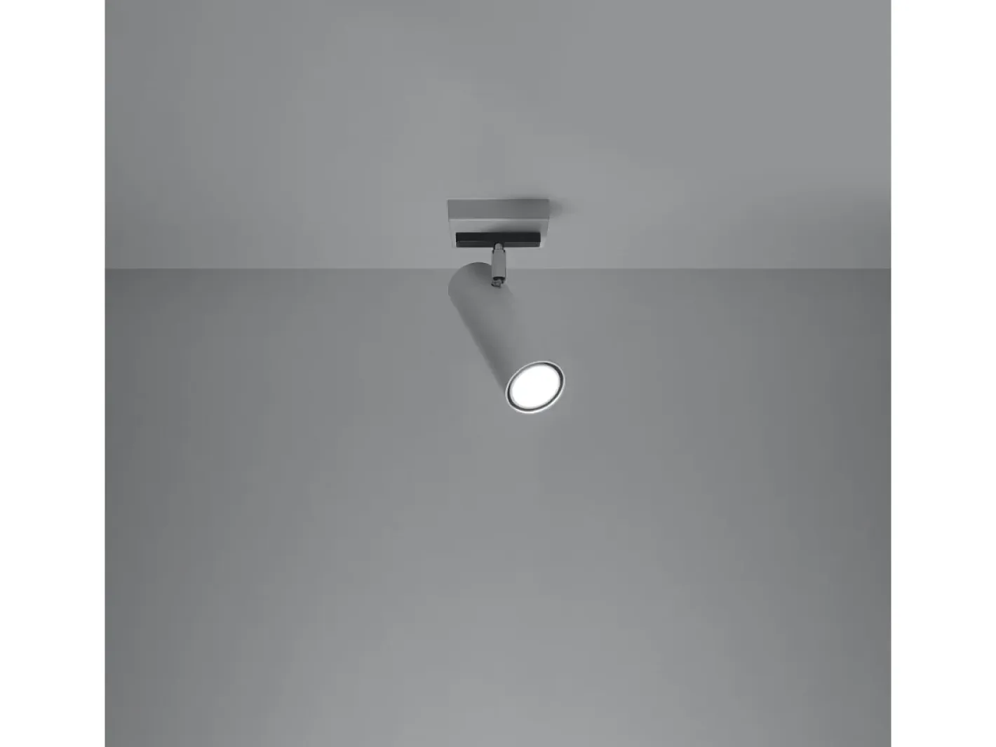 Sollux Lighting Lámparas de techo Invicta moderno de acero - 1 fuentes luminosas 4000K - L.8 x A.20 cm - Blanco Discount