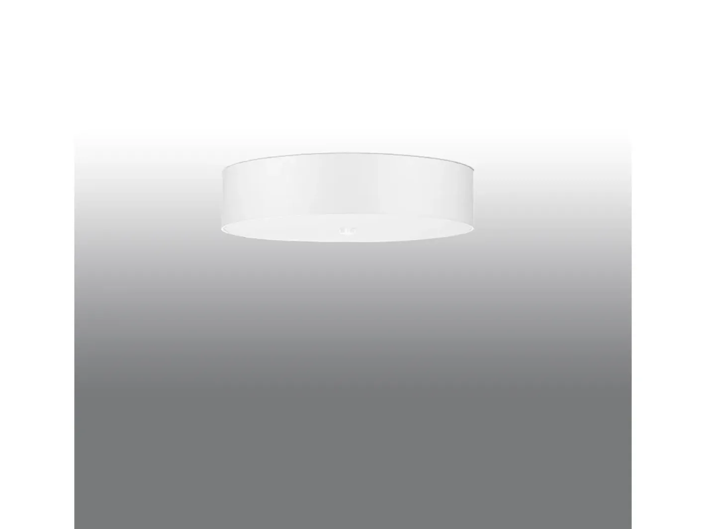 Sollux Lighting Lámparas de techo Kalmaris minimalista de tela/vidrio/acero - 5 fuentes luminosas 3000K - L.50 x A.16 cm - Blanco Hot
