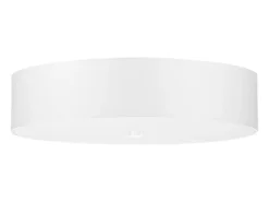 Sollux Lighting Lámparas de techo Kalmaris minimalista de tela/vidrio/acero - 5 fuentes luminosas 4000K - L.50 x A.16 cm - Blanco Outlet