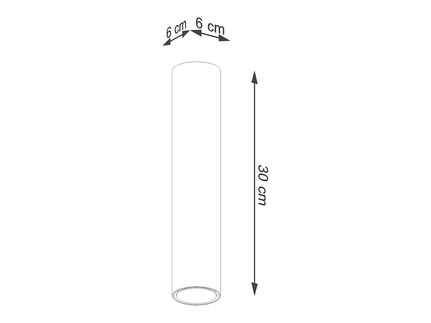 Discount Sollux Lighting Lámparas De Techo Lagos Moderno De Acero - 1 Fuentes Luminosas - L.6 X A.30 Cm - Brillo Dorado