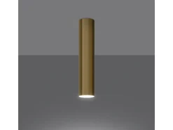 Discount Sollux Lighting Lámparas De Techo Lagos Moderno De Acero - 1 Fuentes Luminosas - L.6 X A.30 Cm - Brillo Dorado