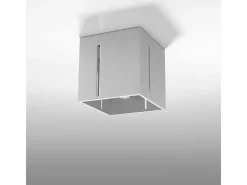 Sollux Lighting Plafón-Lámparas de techo Luminara moderno de aluminio - 1 fuentes luminosas 3000K - L.10 x A.10 cm - Gris