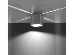 Sollux Lighting Lámparas de techo Luminara moderno de aluminio - 1 fuentes luminosas 4000K - L.10 x A.10 cm - Blanco Clearance