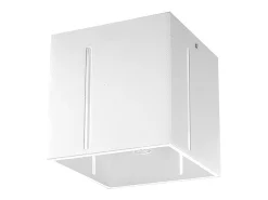 Best Sollux Lighting Lámparas de techo Luminara moderno de aluminio - 1 fuentes luminosas 3000K - L.10 x A.10 cm - Blanco