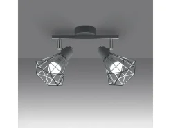 Sollux Lighting Plafón-Lámparas de techo Lunova moderno de acero - 2 fuentes luminosas 4000K - L.31 x A.19 cm - Blanco