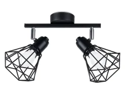Sollux Lighting Lámparas de techo Lunova moderno de acero - 2 fuentes luminosas 4000K - L.31 x A.19 cm - Negro Discount