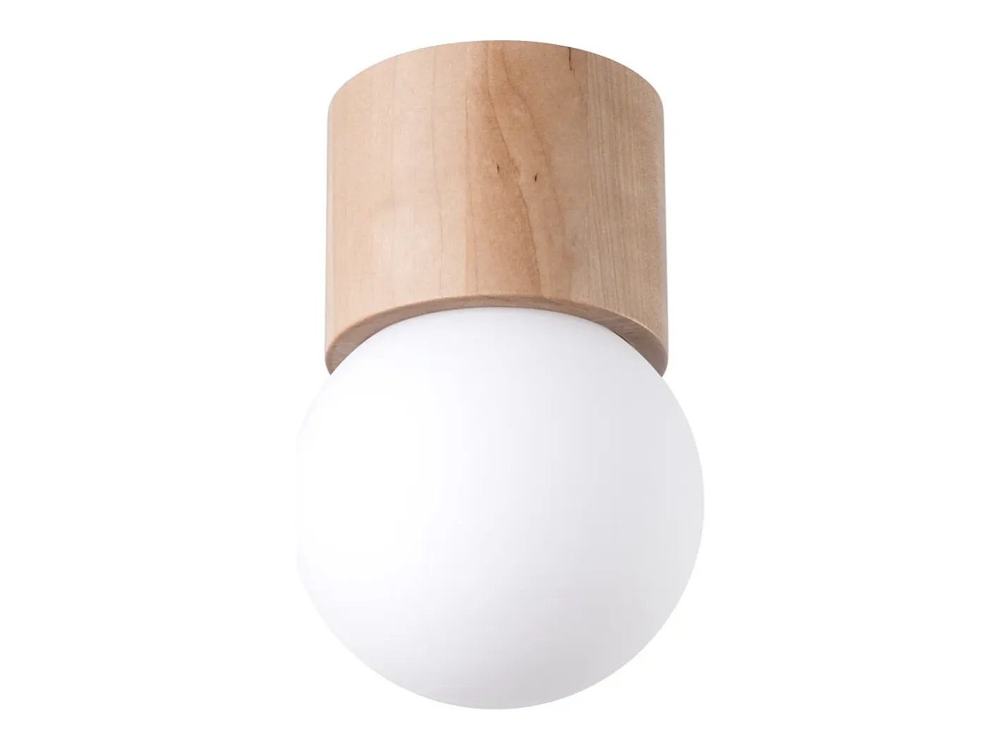 Sollux Lighting Lámparas de techo Lust moderno de madera - 1 fuentes luminosas 3000K - L.12 x A.19 cm - madera natural Color natural claro Best