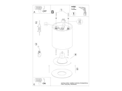 Sollux Lighting Plafón-Lámparas De Techo Mika Minimalista De Aluminio - 1 Fuentes Luminosas - L.12 X A.11 Cm - Gris