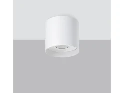 Online Sollux Lighting Lámparas De Techo Mika Minimalista De Aluminio - 1 Fuentes Luminosas - L.12 X A.11 Cm - Blanco