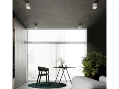 Online Sollux Lighting Lámparas De Techo Mika Minimalista De Aluminio - 1 Fuentes Luminosas - L.12 X A.11 Cm - Blanco