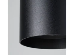 Online Sollux Lighting Lámparas De Techo Mika Minimalista De Aluminio - 1 Fuentes Luminosas - L.12 X A.11 Cm - Negro