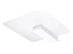Sollux Lighting Plafón-Lámparas de techo Nappo escandinavo de madera/vidrio - 2 fuentes luminosas 3000K - L.40 x A.47,5 cm - Blanco
